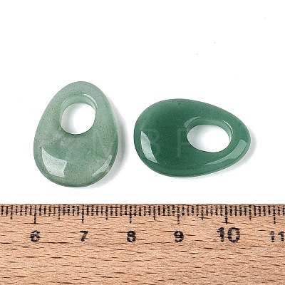 Natural Green Aventurine Pendants G-N361-06B-1