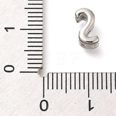 304 Stainless Steel Slide Charms STAS-B075-37P-S-1