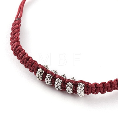 Unisex Adjustable Nylon Thread Braided Bead Bracelets BJEW-JB05821-01-1