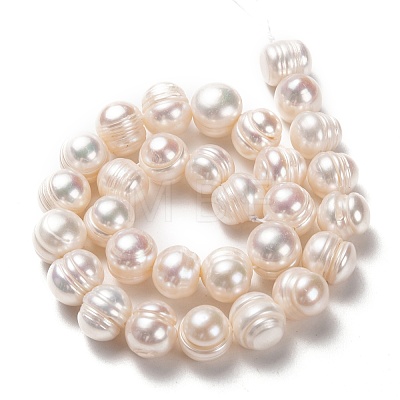 Natural Cultured Freshwater Pearl Beads Strands PEAR-L033-90-01-1