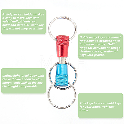 Alloy Keychains AJEW-WH0258-134-1