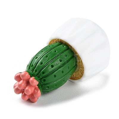 Resin Simulation Potted Cactus DJEW-F019-01B-1