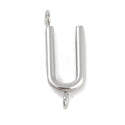 304 Stainless Steel Letter Connector Charms LS-STAS-M108-01P-21-1