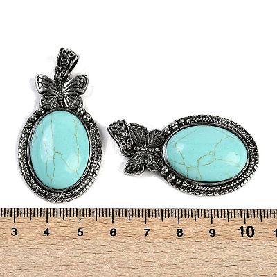 Synthetic Turquoise Pendants G-I370-09AS-02-1