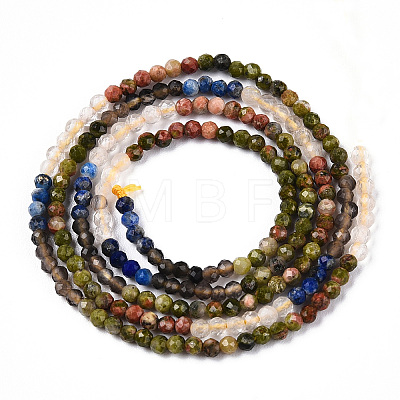 Natural Mixed Gemstone Beads Strands G-D080-A01-03-10-1