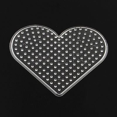 Heart ABC Plastic Pegboards Used for 5x5mm DIY Fuse Bead DIY-YW0008-19-1