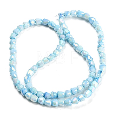 Electroplate Glass Beads Strand GLAA-G088-03-01C-1
