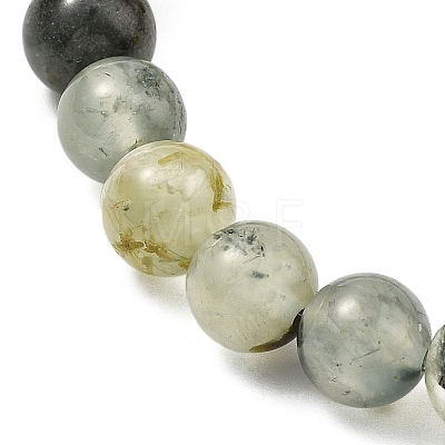 Natural Prehnite Beads Stretch Bracelets for Women Men BJEW-JB13592-1