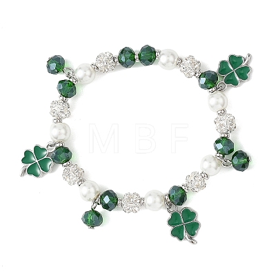 Alloy Enamel Charm Bracelets BJEW-JB12844-1