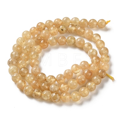 Natural Yellow Garnet Beads Strands G-Z129-C01-6mm-02-1