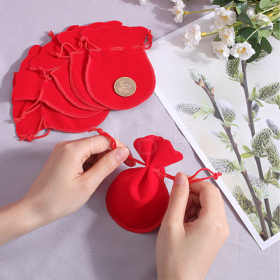 20Pcs Gourd Velvet Drawstring Bags TP-BBC0001-07B-01-1