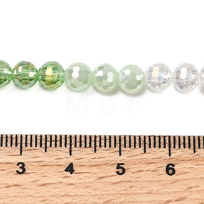 Electroplate Glass Beads Strands EGLA-D300-06-6mm-02-1