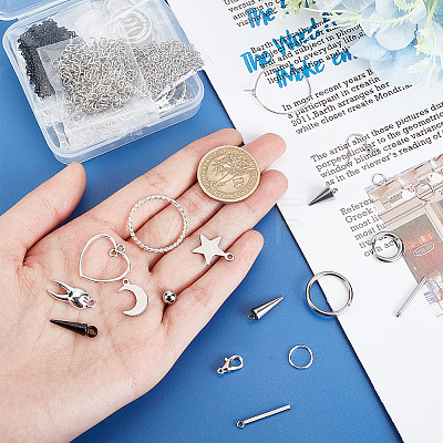 DIY Punk Earring Necklace Making Kits DIY-AR0002-61-1