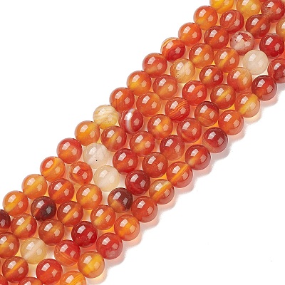 Natural Carnelian Beads Strands G-F718-07-1