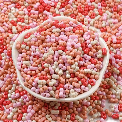 Opaque Baking Paint Glass Seed Beads SEED-K009-01A-26-1