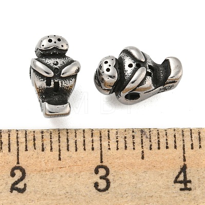 Animal 304 Stainless Steel Beads STAS-E214-11AS-11-1