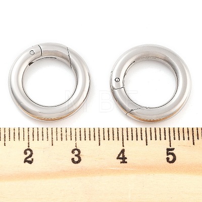 Non-Tarnish 316 Stainless Steel Spring Gate Rings LS-STAS-M296-01P-C-01-1