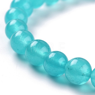 Dyed Natural Jade Beads Stretch Bracelets BJEW-G633-B-04-1