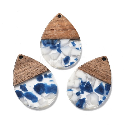 Resin and Walnut Pendants FIND-R051-15-1