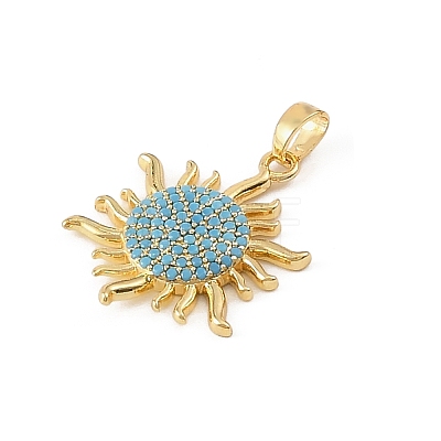 Brass & Rhinestone Pendants RB-CBA4B36-02G-01-1
