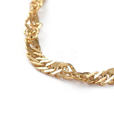 304 Stainless Steel Singapore Chain Necklaces X-NJEW-JN02662-03-1