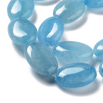 Natural Quartz Imitation Aquamarine Beads Strands G-P528-M03-01-1