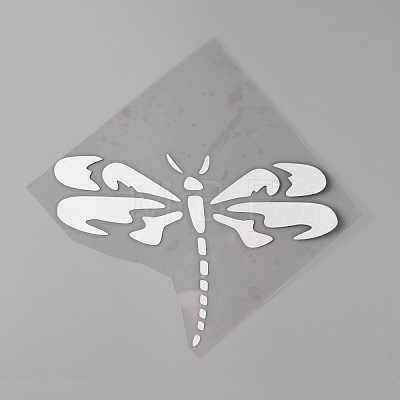 Dragonfly Reflective PET Plastic Car Decals DIY-WH0030-38A-1