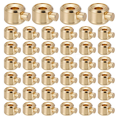 60Pcs Brass Crimp Beads KK-HY0004-19-1