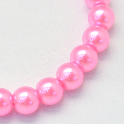 Baking Painted Glass Pearl Bead Strands HY-Q003-3mm-68-1