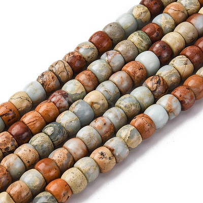 Natural Aqua Terra Jasper Beads Strands G-L624-D03-10x8mm-1
