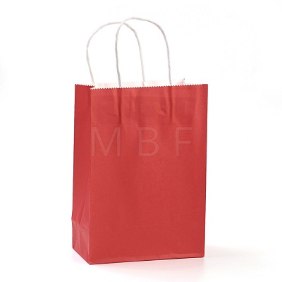 Pure Color Kraft Paper Bags AJEW-G020-C-12-1