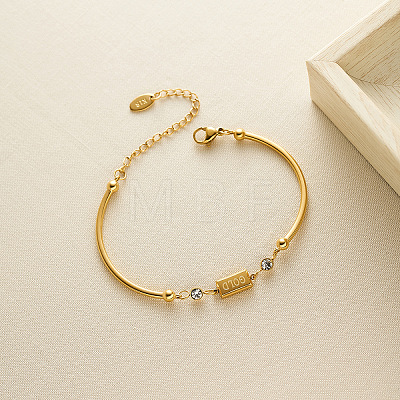 304 Stainless Steel Pave Rhinestone Link Bracelets WG2A3A5-01-1