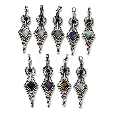 Natural & Synthetic Gemstone Big Pendants GG-CBA7610-01AS-1