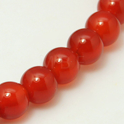 Natural Carnelian Beads Strands G-G338-4mm-01-1