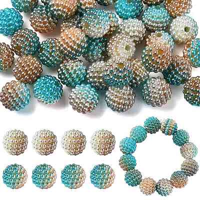 40Pcs Imitation Pearl Acrylic Beads OACR-FS0002-89A-18-1