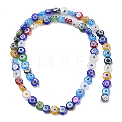 Handmade Evil Eye Lampwork Beads Strands LAMP-G166-04A-03-1