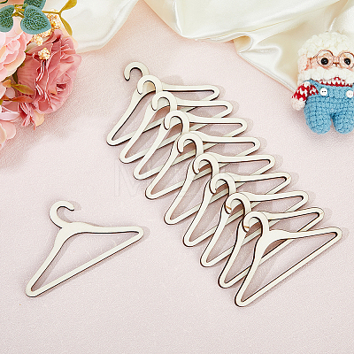 Wood Doll Clothes Hangers DOLL-WH0004-03B-1