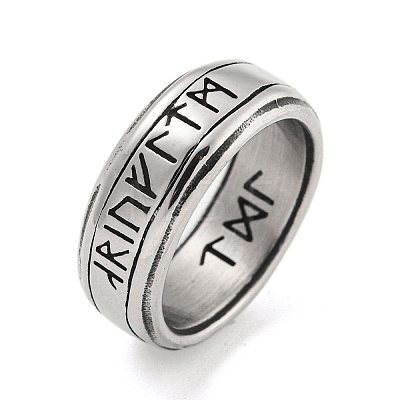 304 Stainless Steel Ring RJEW-B055-09AS-1