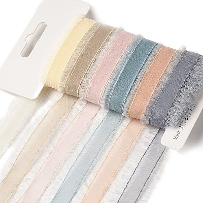 Polyester and Nylon Raw Edged Ribbon Sets DIY-Z029-01D-1