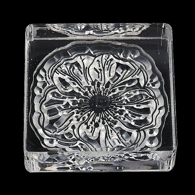 Flower Silicone Clear Stamps with Acrylic Blocks DIY-G121-07C-1