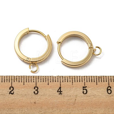 201 Stainless Steel Huggie Hoop Earrings Findings STAS-A167-01K-G-1