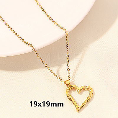 Stainless Steel Heart-shaped Necklace Jewelry DIY Accessories FY2457-4-1