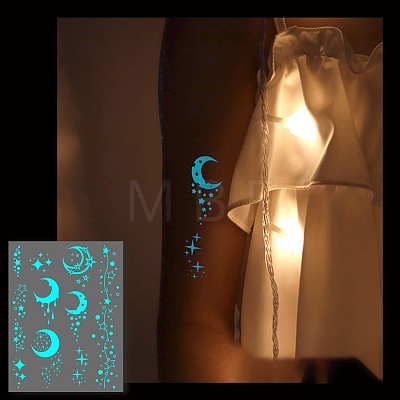 Luminous Removable Temporary Water Proof Tattoos Paper Stickers PW-WG10232-01-1