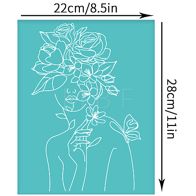 Self-Adhesive Silk Screen Printing Stencil DIY-WH0338-157-1