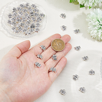80Pcs Tibetan Style Alloy Pendants TIBE-DC0001-19-1