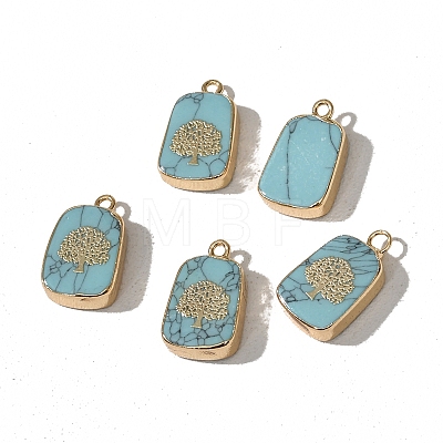 Synthetic Turquoise Pendants PW-WGDB12E-01-1