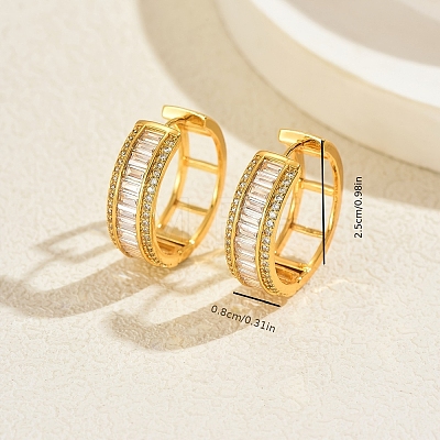 Brass Hoop Earrings KZ9800-1