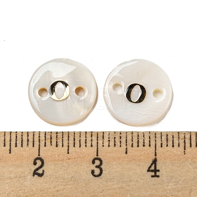 Freshwater Shell Buttons BUTT-Z001-01O-1