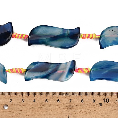 Dyed & Heated Natural Banded Agate Beads Strands GG-CBAB9C6-B01-01-1