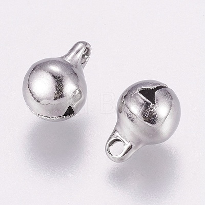 304 Stainless Steel Bell Charms STAS-E144-079P-B-1